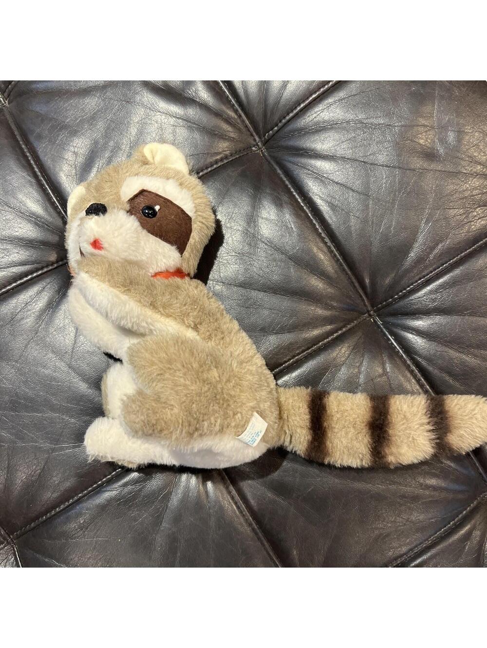 Vintage Cuddle Toys Raccoon Plush Pride of America Styled by Douglas RARE